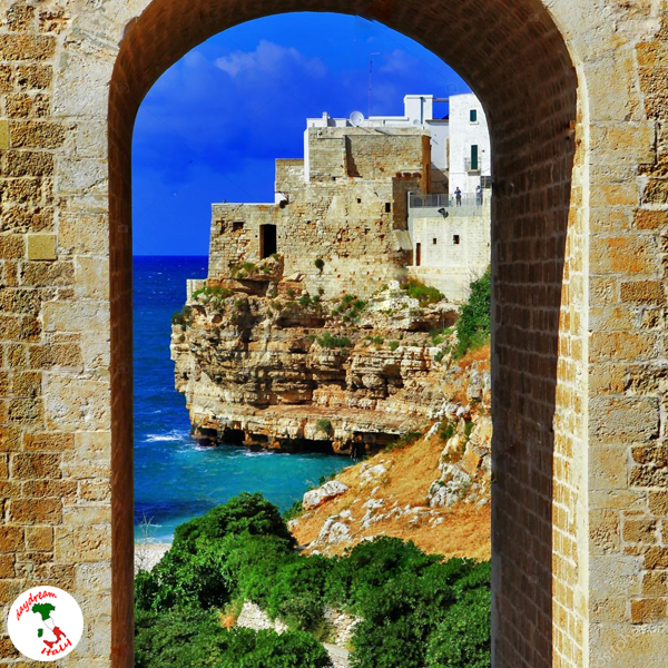 scenic italian coast in polignano a mare