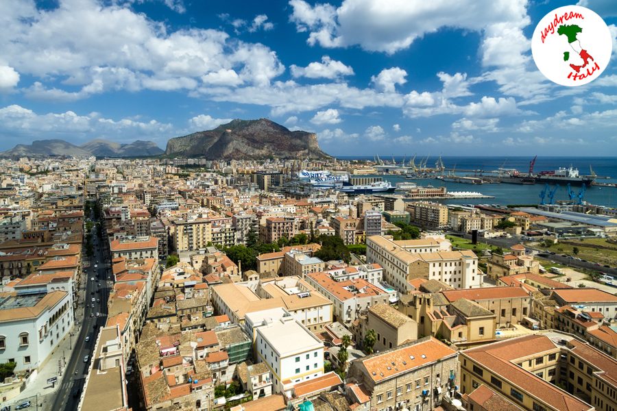 Aerial View of Palermo, Italy