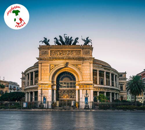 Politeama Theater in Palermo, Italy