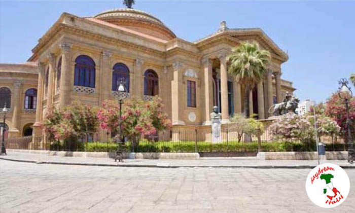 Teatro Massimo opera house in Palermo, Sicily
